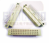 Din41612 connector with 3 rows 16 pins female R_A type  